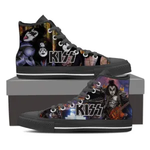kiss band ladies high top sneakers