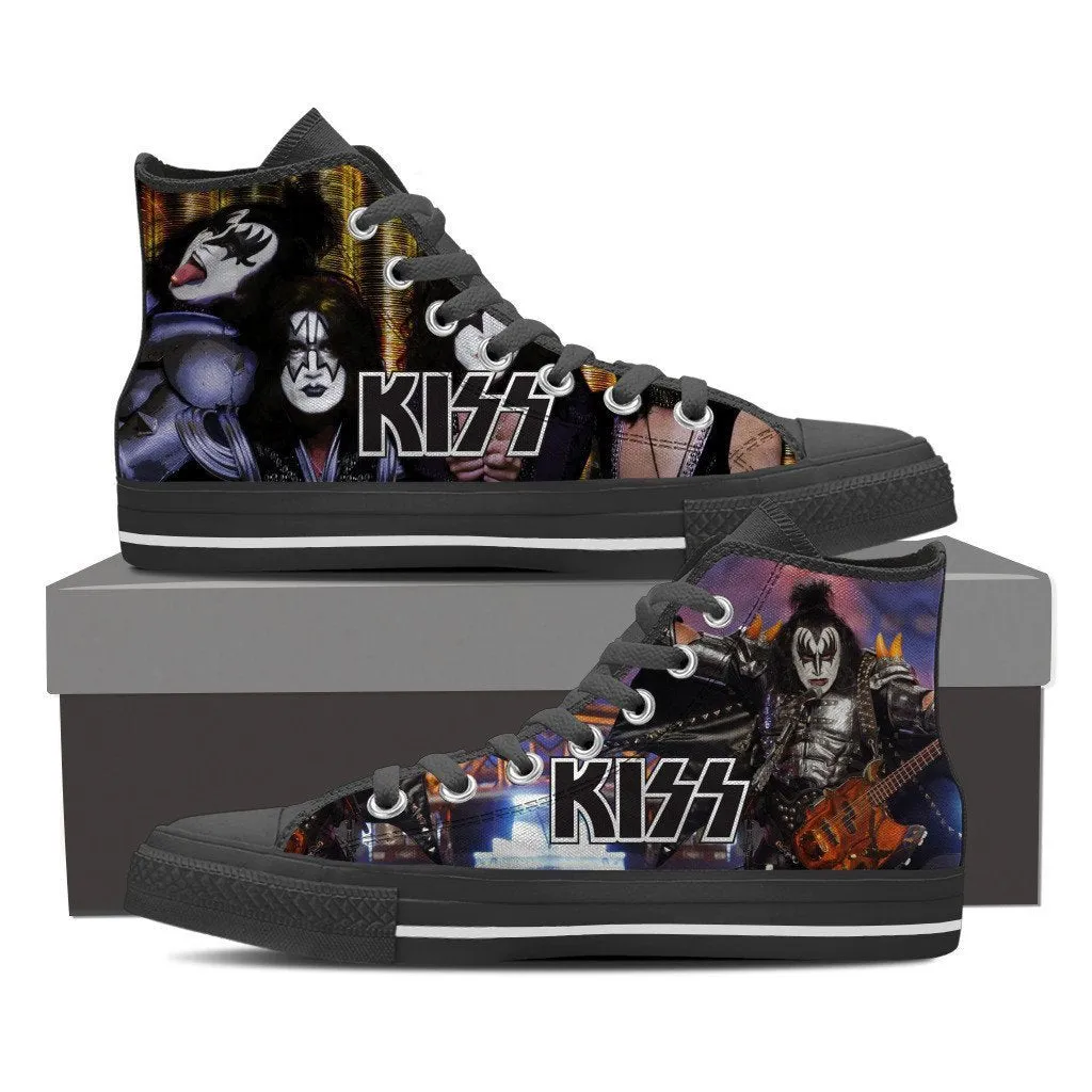 kiss band ladies high top sneakers