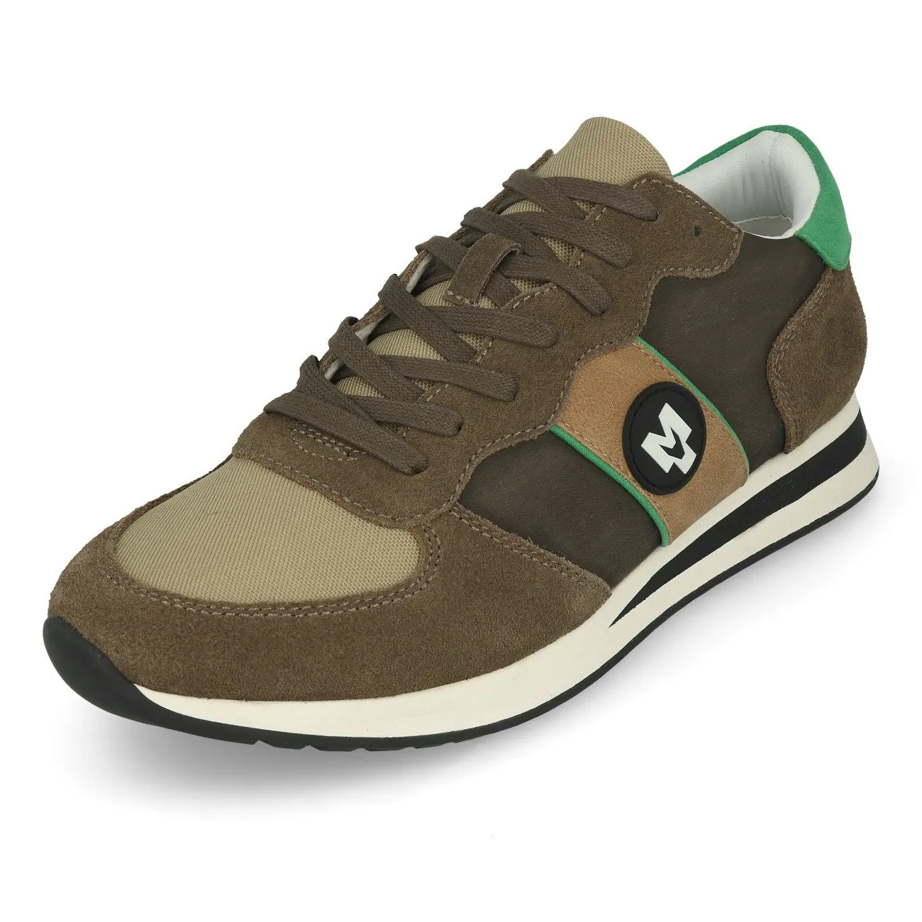 La Strada 9001005 Herren Sneaker Khaki Suede Brush Nylon