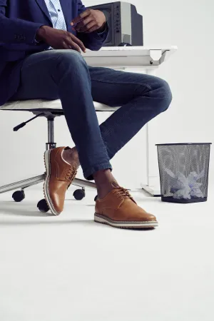 Lace Up Derby Shoe - Chocolate