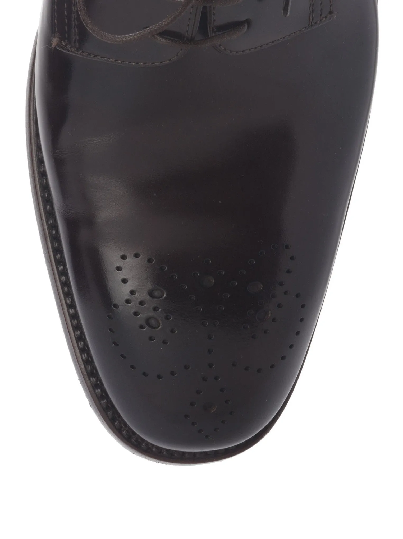 Lace-Up Derby Shoes - Ebony