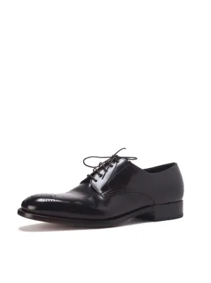Lace-Up Derby Shoes - Ebony