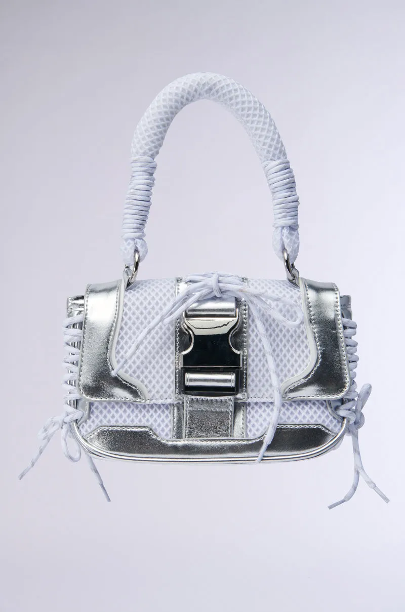 LACED UP SNEAKER PURSE