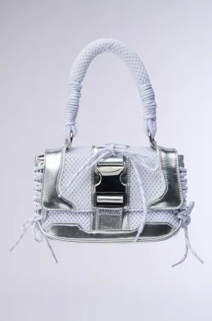 LACED UP SNEAKER PURSE