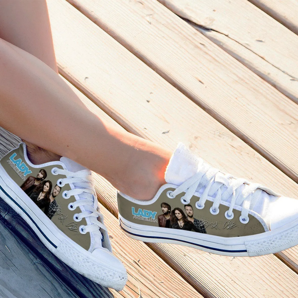 lady antebellum ladies low cut sneakers