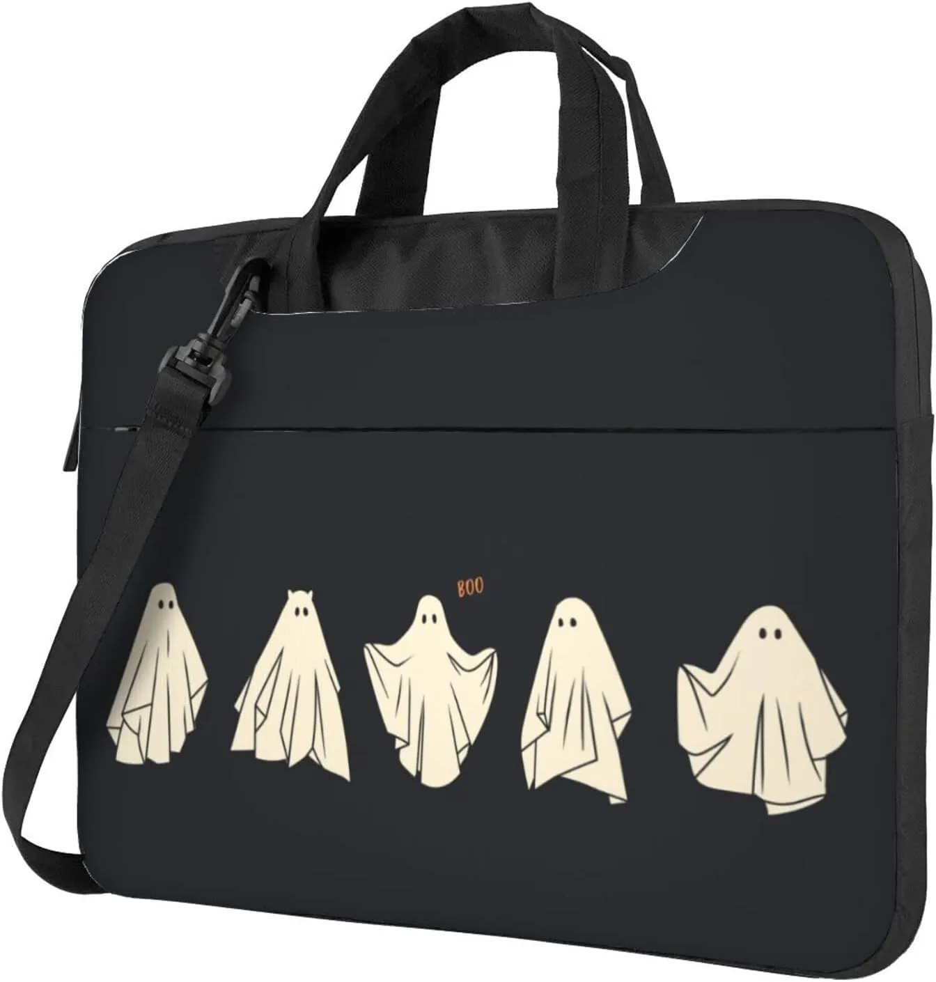Laptop Bag Laptop Case 13 Inch Computer Bags Funny Halloween Scary Ghostly Printed Padded Sleeve Cover for Women Men