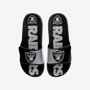 Las Vegas Raiders Colorblock Big Logo Gel Slide