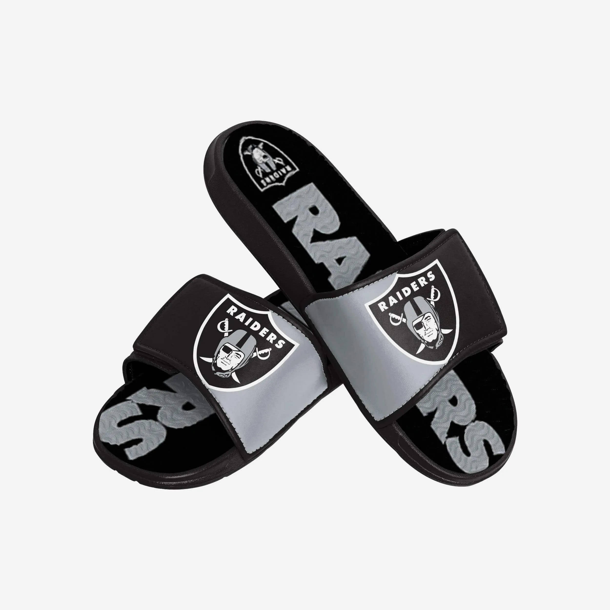 Las Vegas Raiders Colorblock Big Logo Gel Slide