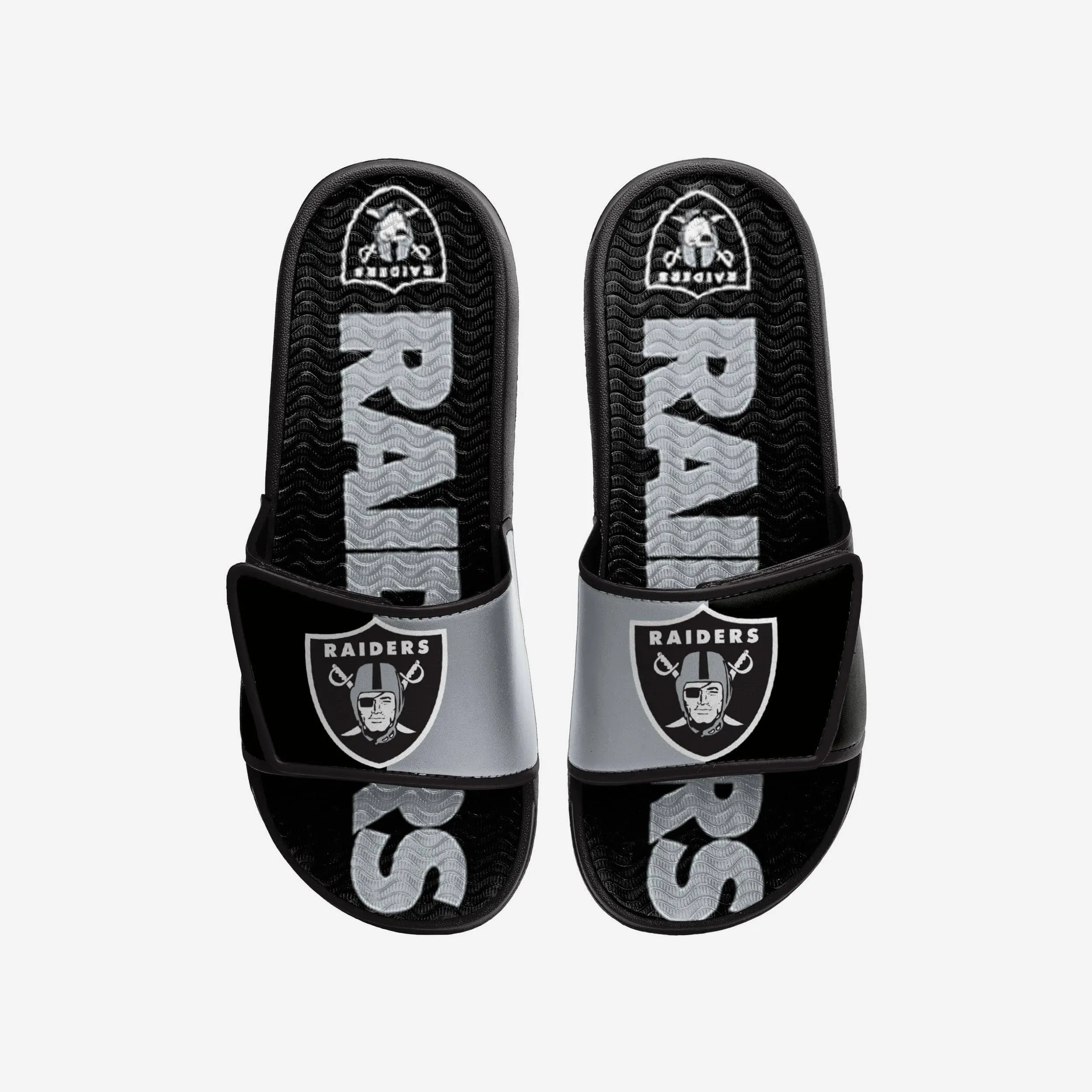 Las Vegas Raiders Colorblock Big Logo Gel Slide