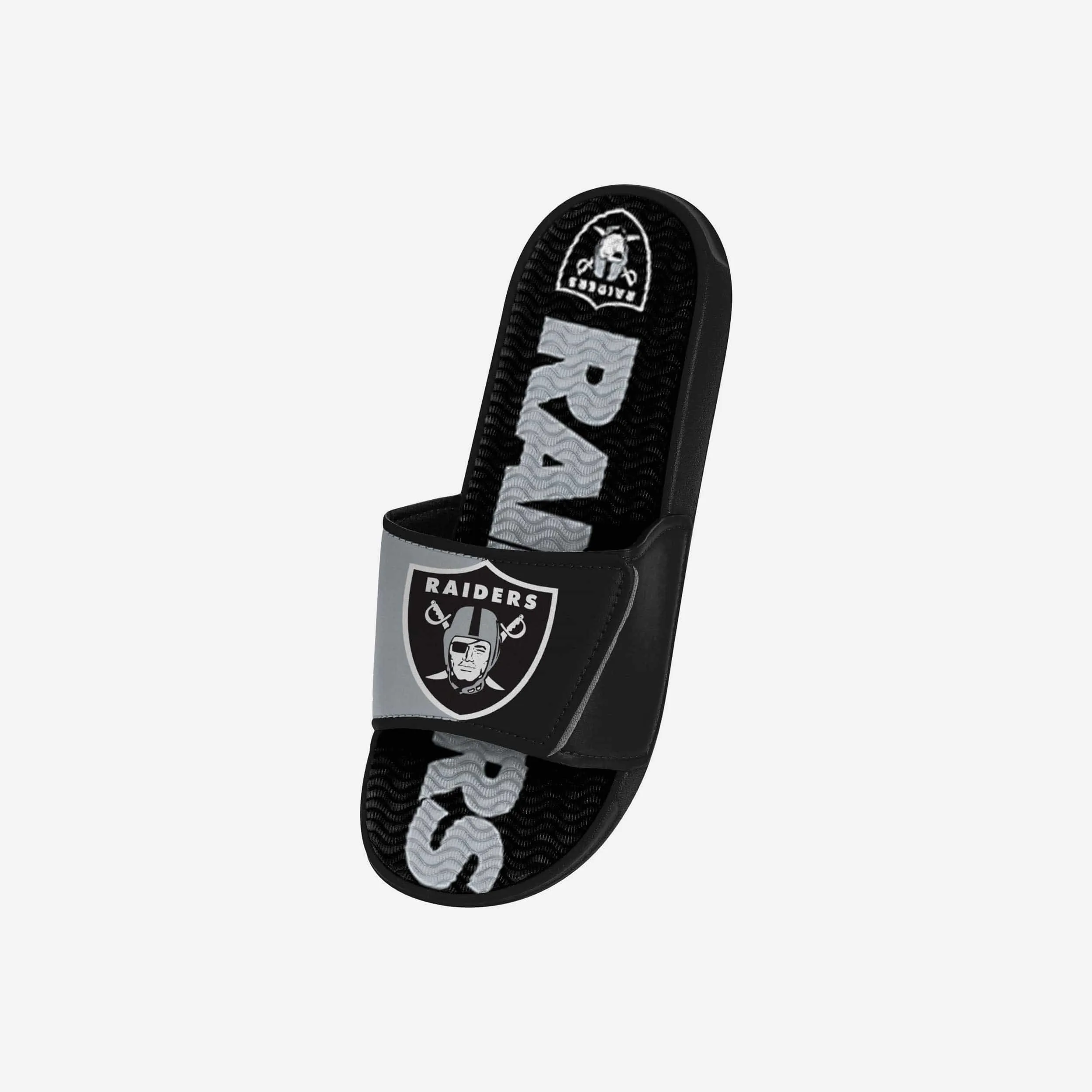 Las Vegas Raiders Youth Colorblock Big Logo Gel Slide