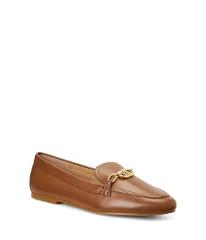 Lauren Ralph Lauren Womens Averi Nappa Leather Loafer Deep Saddle Tan 9.5 B - Medium