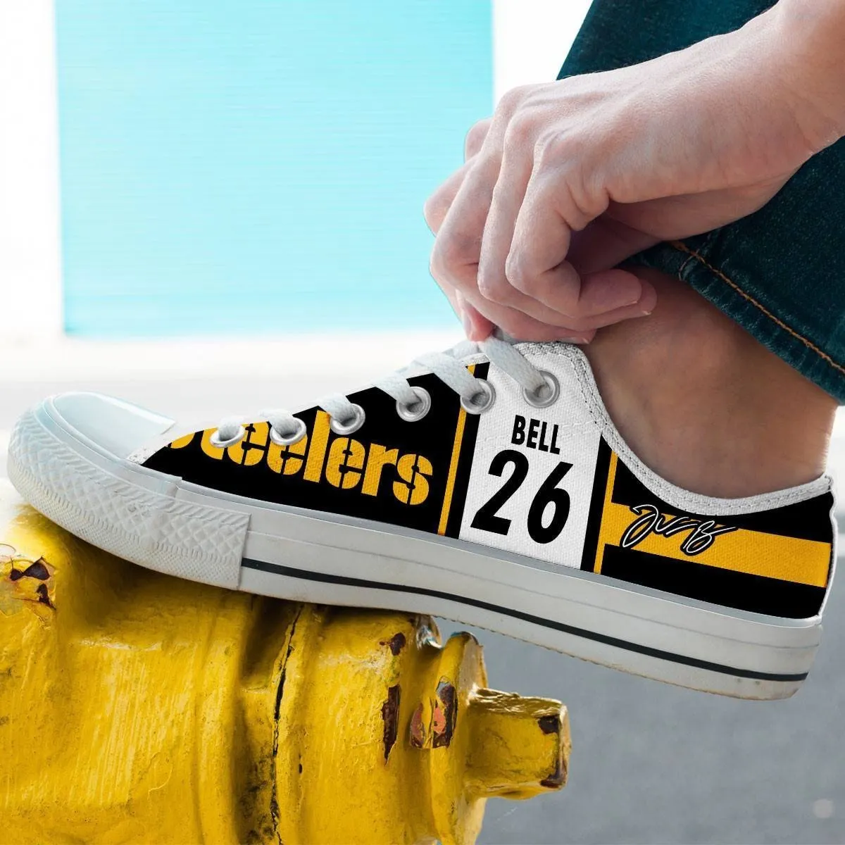 le veon bell mens low cut sneakers cut