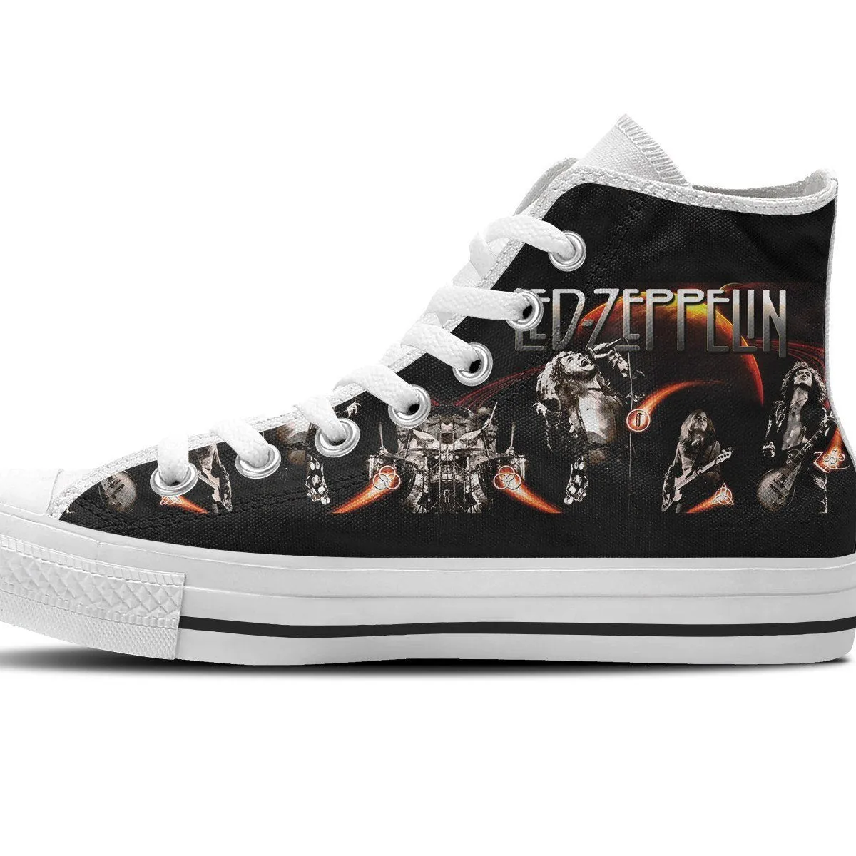 led zeppelin ladies high top sneakers