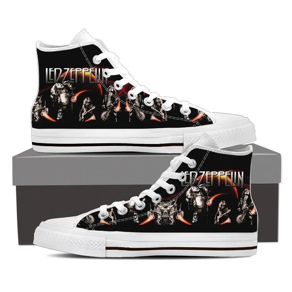 led zeppelin ladies high top sneakers