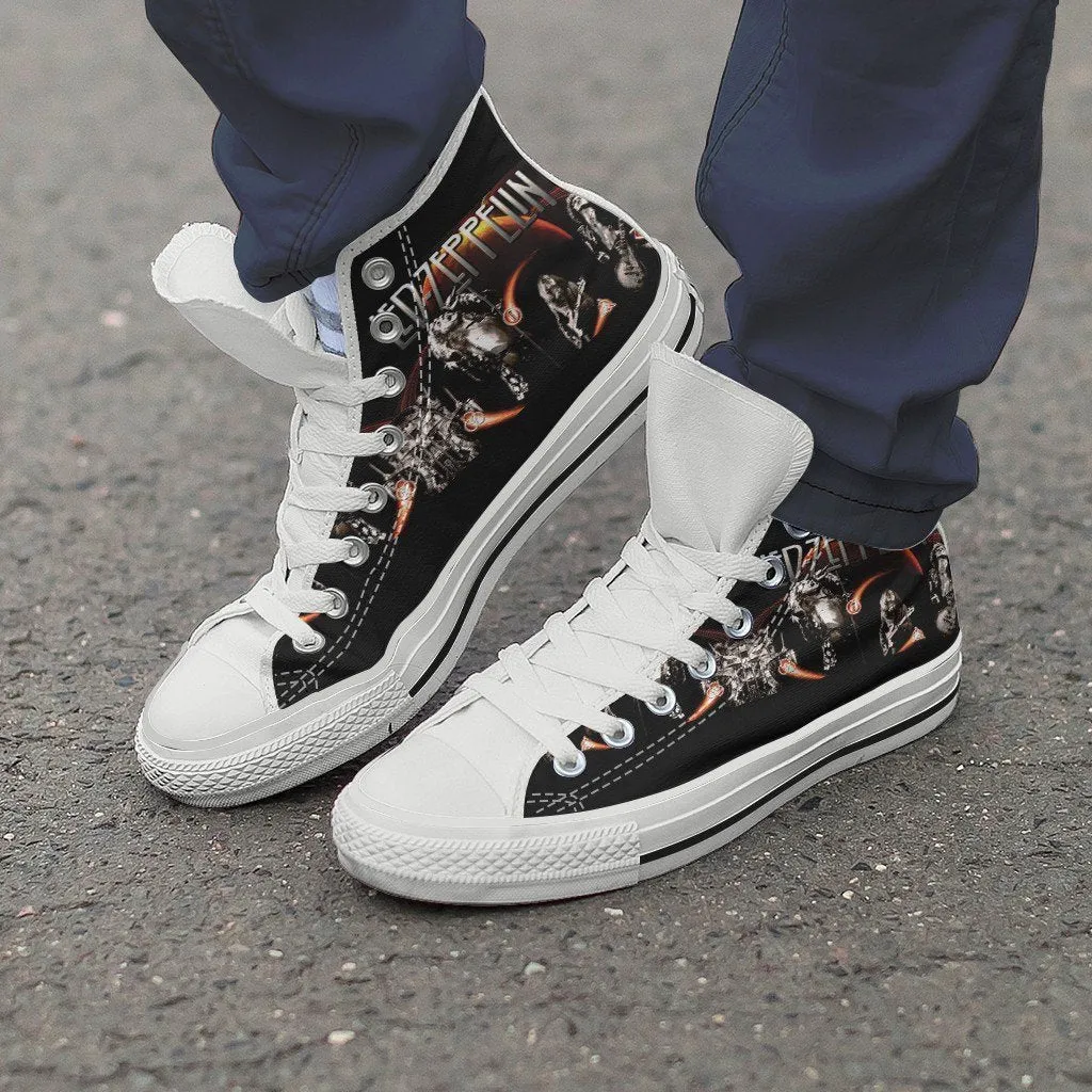 led zeppelin ladies high top sneakers