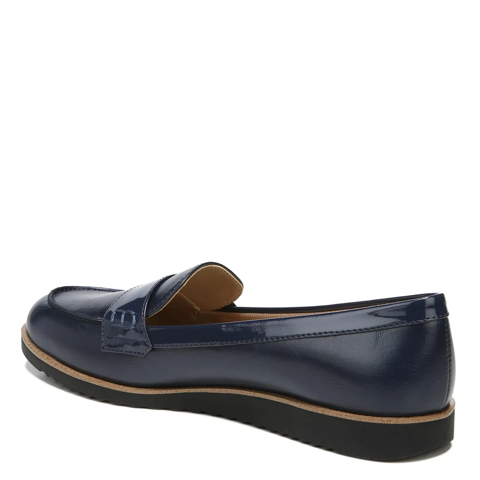 LifeStride Womens Zee Loafer, Navy Shiny, 9 US