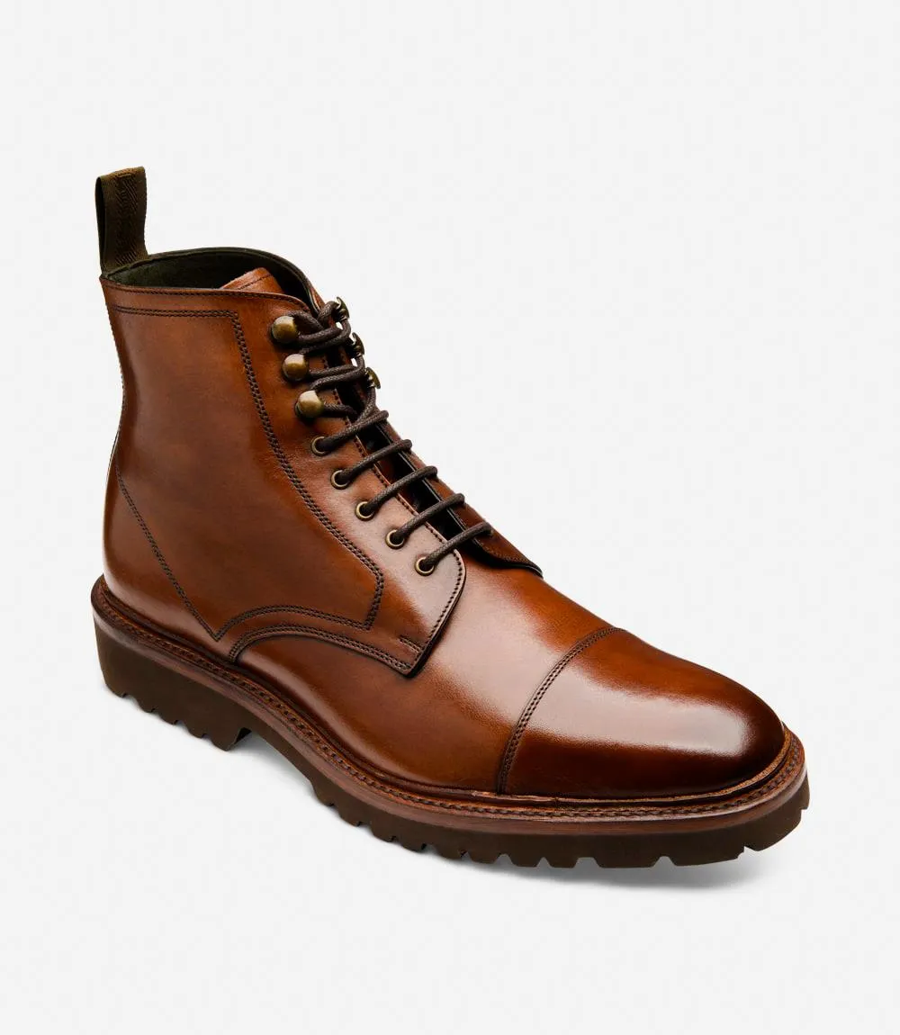 LOAKE AQUARIUS CEDAR DERBY BOOT RUBBER SOLE G-WIDE