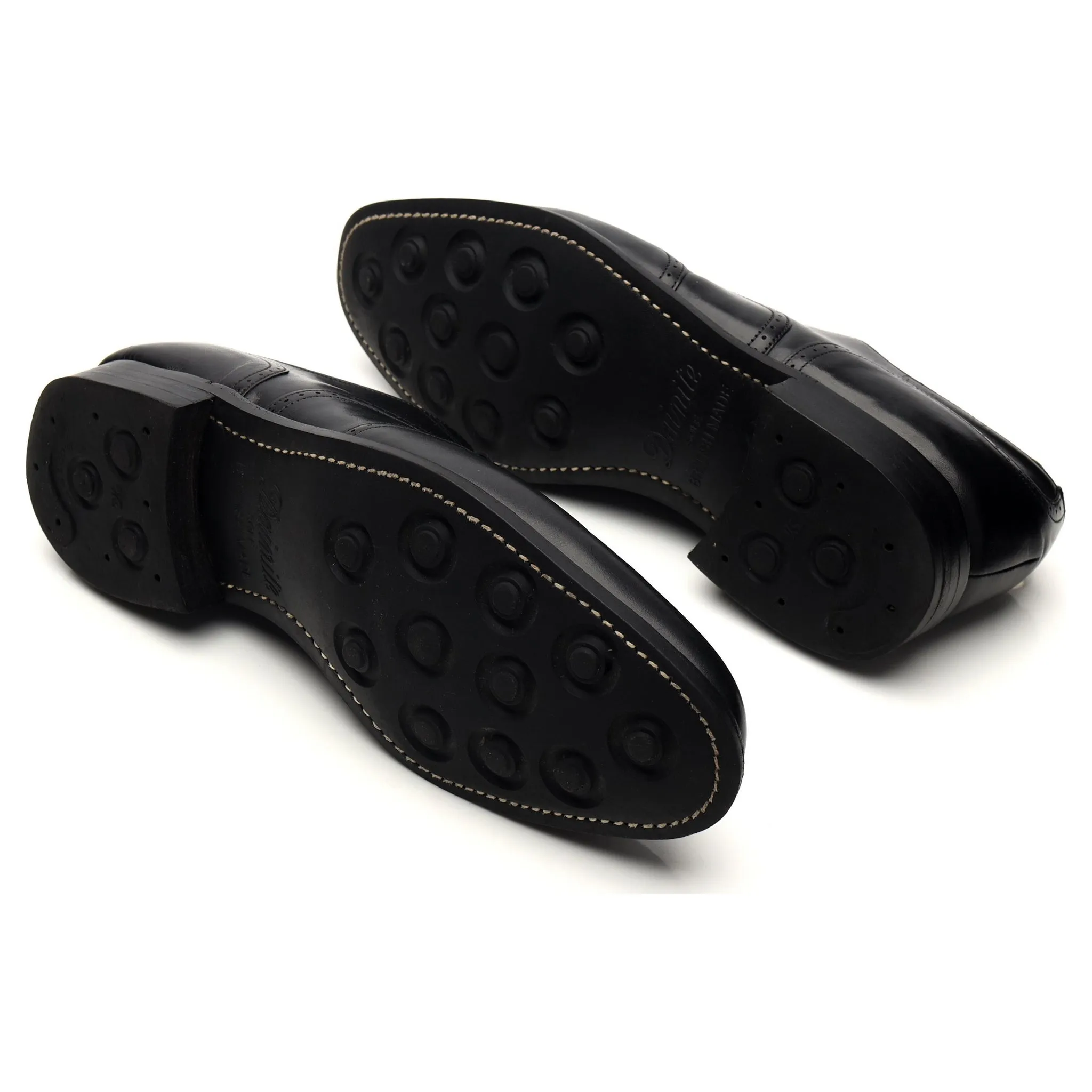 'Loddington R' Black Leather Oxford Brogues UK 7 F