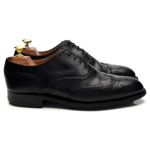 'Loddington R' Black Leather Oxford Brogues UK 7 F