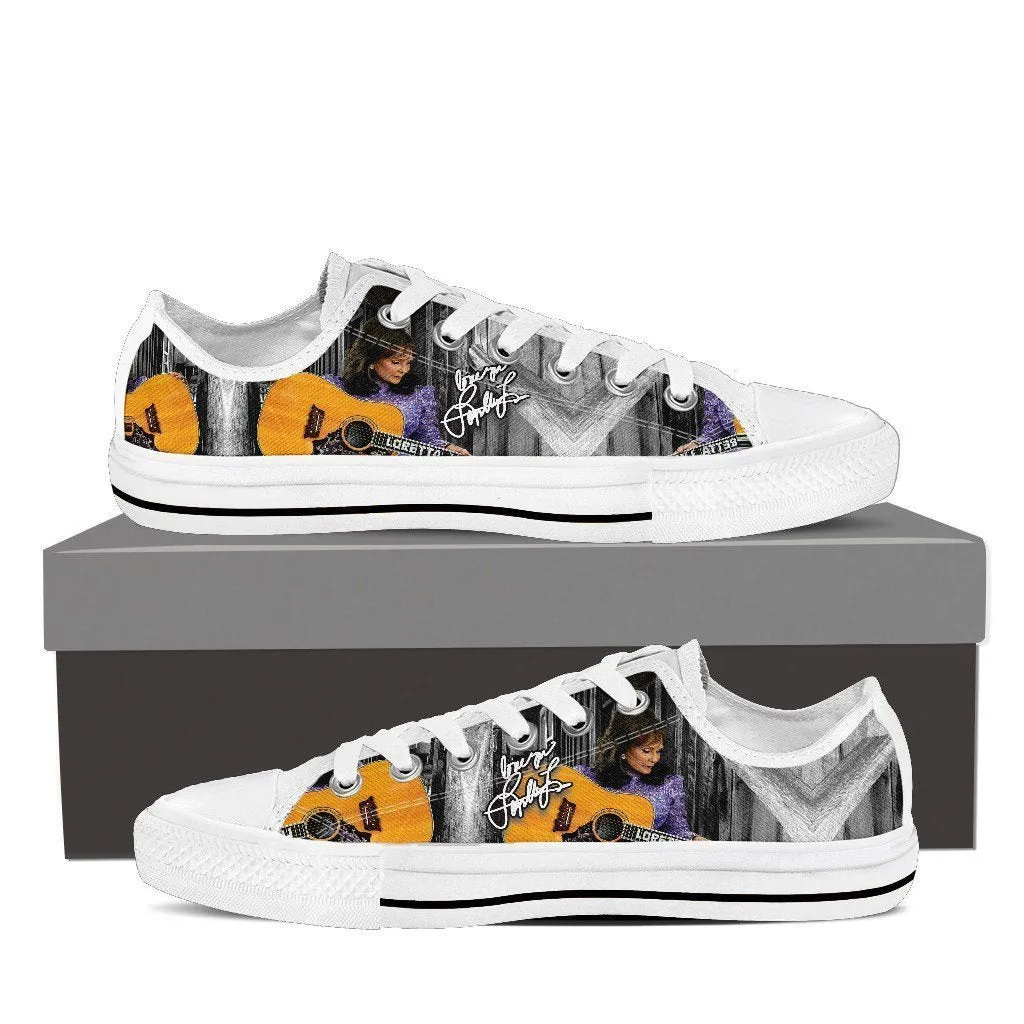 loretta lynn ladies low cut sneakers