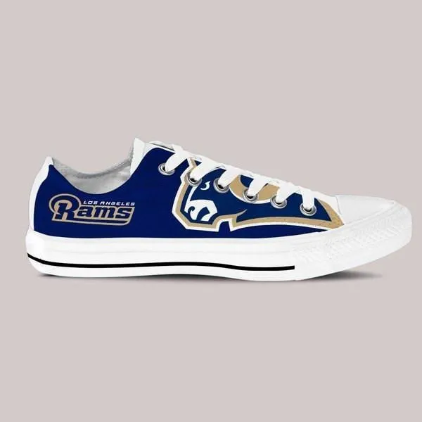 los angeles rams ladies low cut sneakers