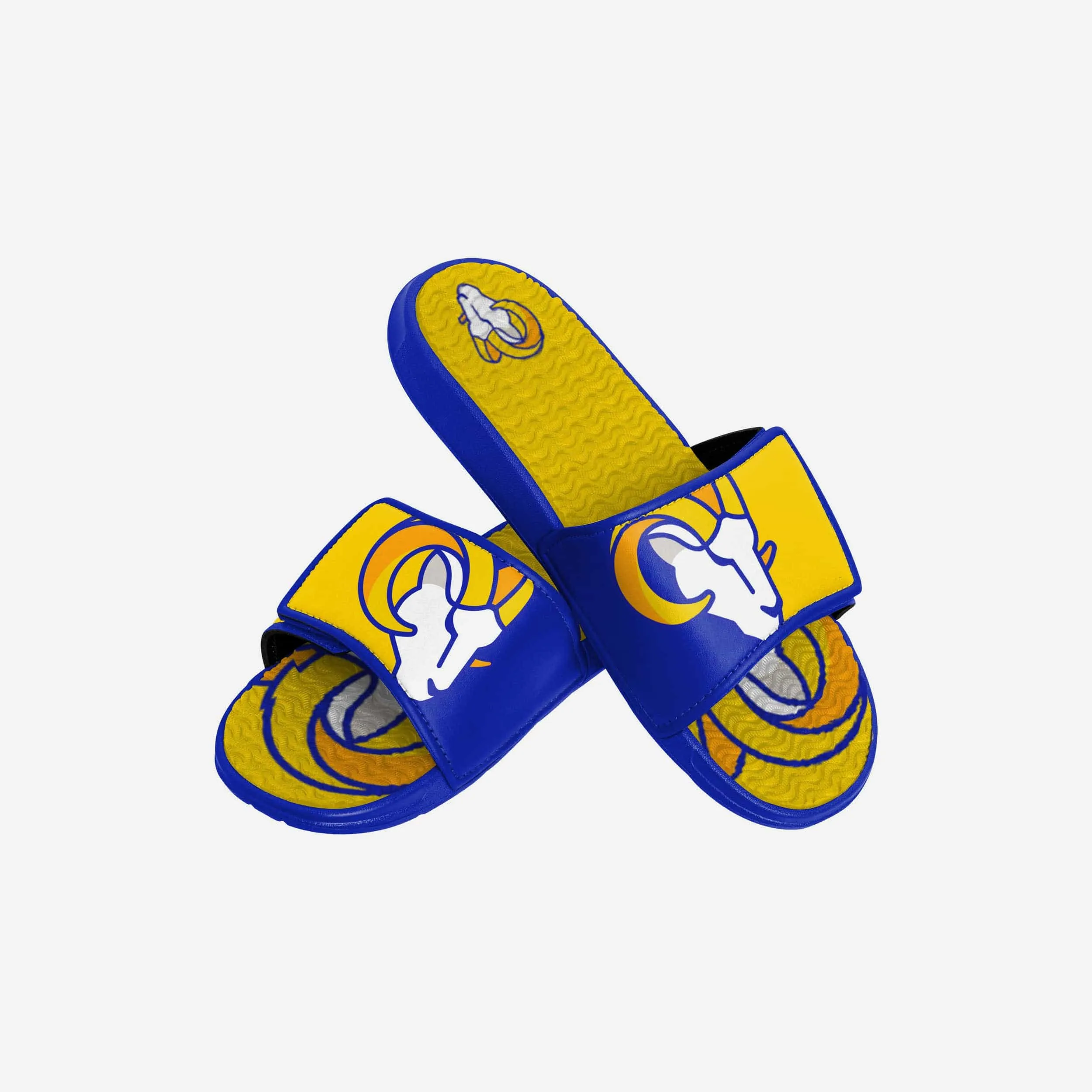 Los Angeles Rams Youth Colorblock Big Logo Gel Slide