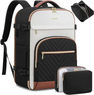 LOVEVOOK Travel Backpack for Women,40L Carry On Backpack for Airplanes,17.3 Inch Laptop Personal Item Travel Bag