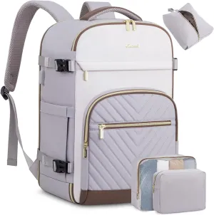 LOVEVOOK Travel Backpack for Women,50L Carry On Backpack for Airplanes,18 Inch Laptop Personal Item Travel Bag,TSA Approved Carry On Luggage,Waterproof Weekender Business Hiking Bag