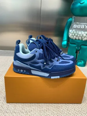 LV Skate Sneaker Dark Blue Cowhide