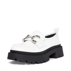 Madden Girl Women's Ashlee Loafer, White Box, 6.5