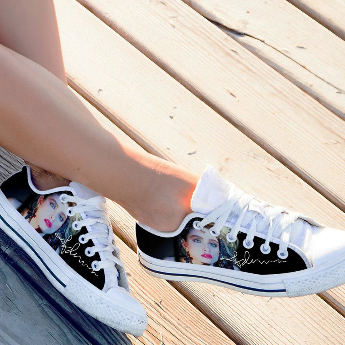 madonna ladies low cut sneakers