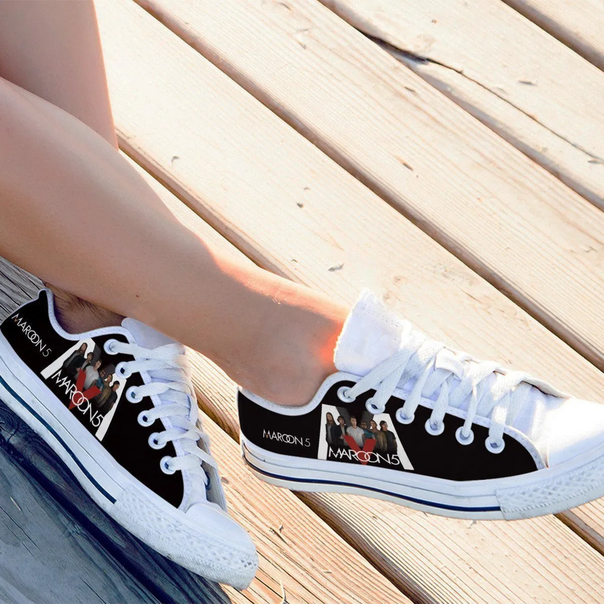 maroon 5 ladies low cut sneakers