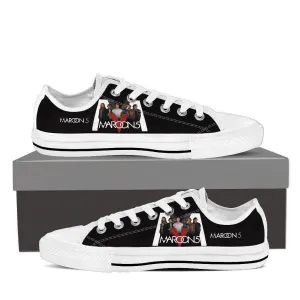 maroon 5 ladies low cut sneakers