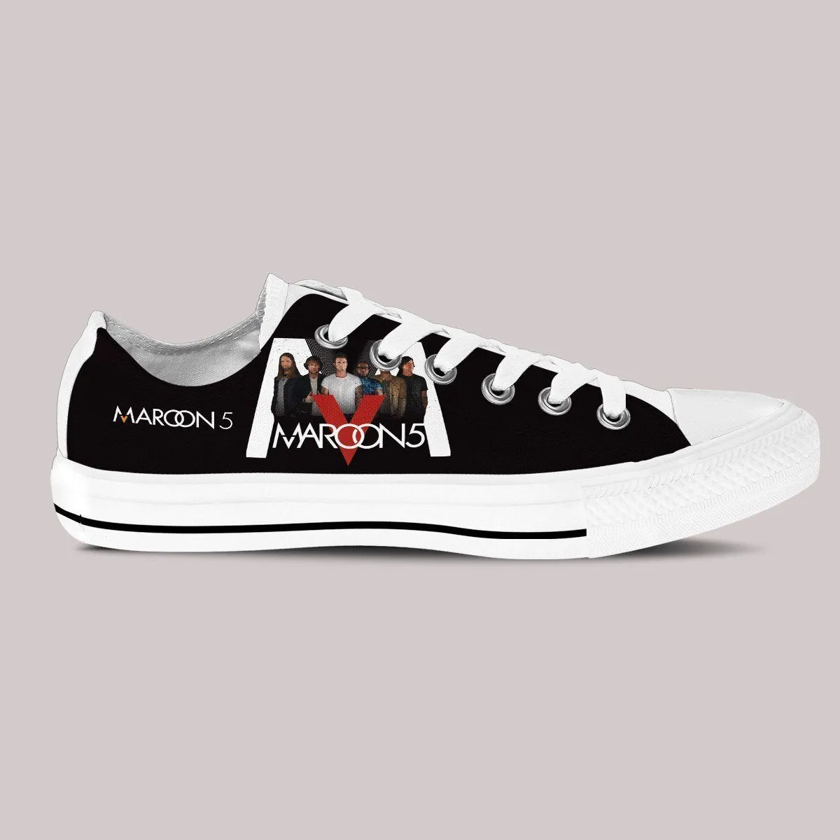 maroon 5 ladies low cut sneakers