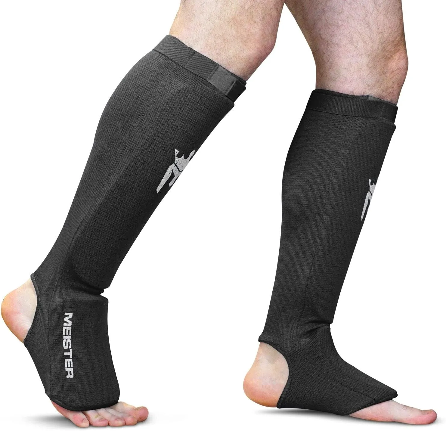 Meister MMA - Padded Shin Guards and Instep in Stretch Fabric