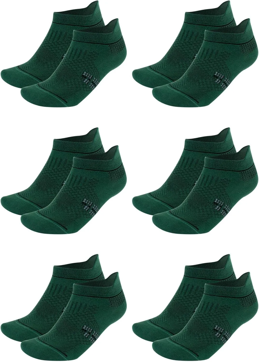 Men & Women Casual Ankle Socks – Rayon Made From Bamboo, Low-Cut Socks, Sneaker Sock 6 Pairs Athletic Socks