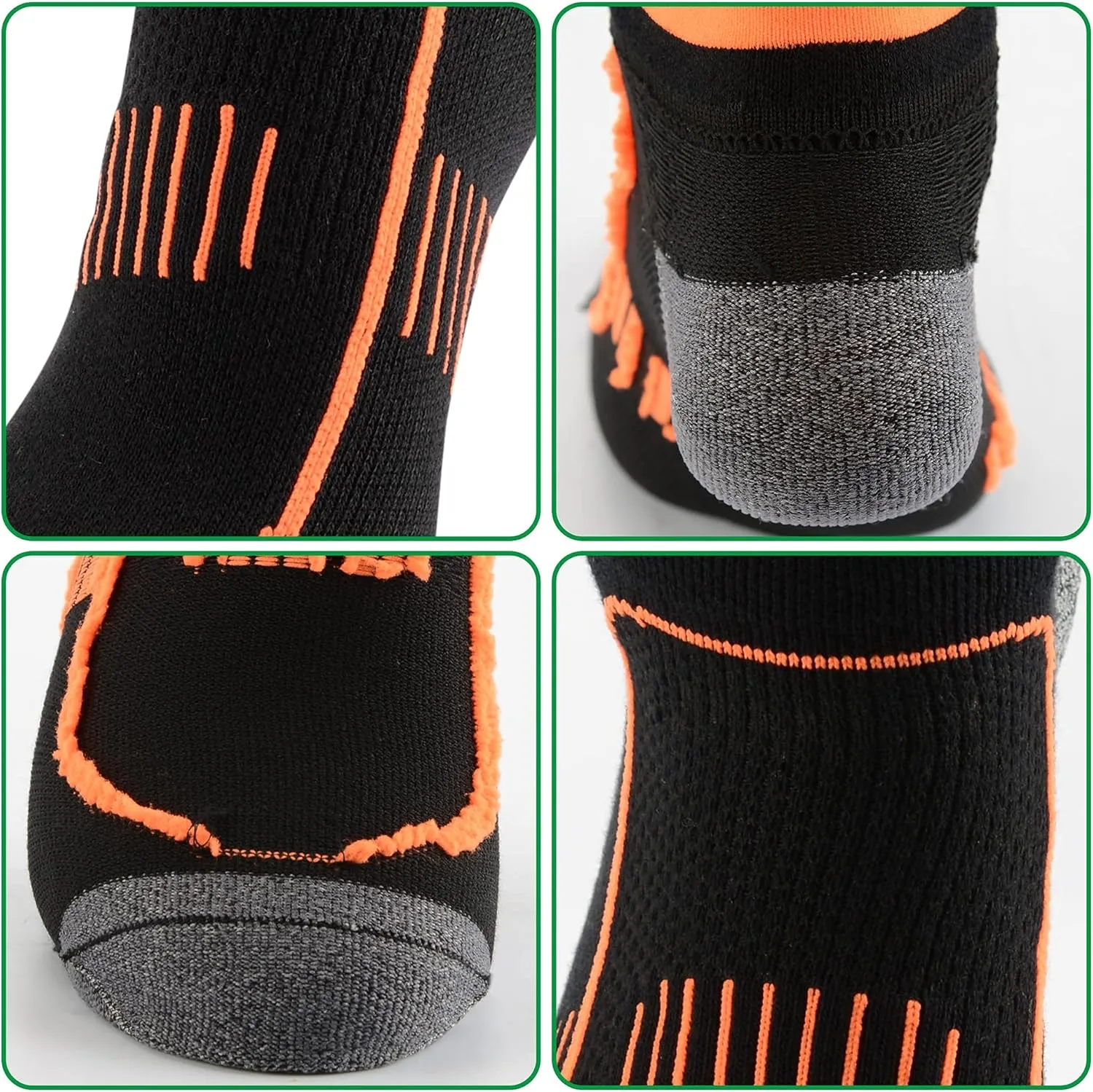 Men's Anti Sweat Odor Control Quick Dry Cotton Athletic Low Cut Ankle Running Socks