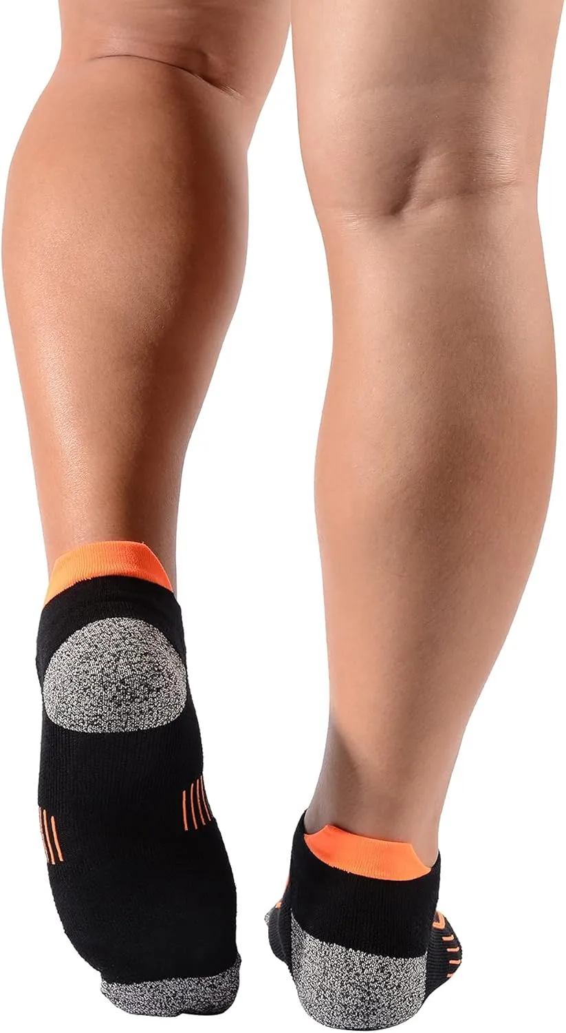 Men's Anti Sweat Odor Control Quick Dry Cotton Athletic Low Cut Ankle Running Socks