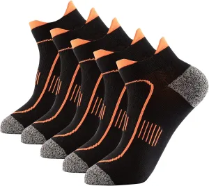 Men's Anti Sweat Odor Control Quick Dry Cotton Athletic Low Cut Ankle Running Socks