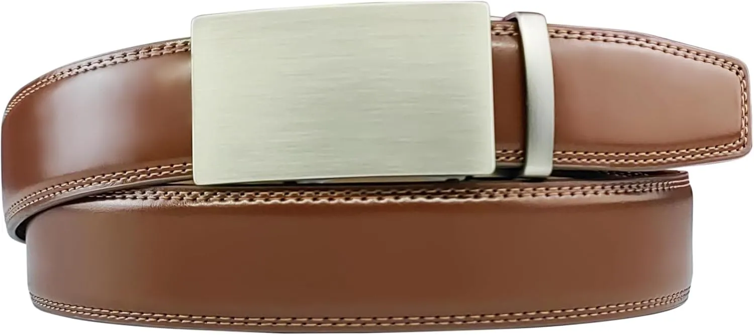 Men's Belts Leather Ratchet Dress Belts for Men Adjustable Belt for Casual Jeans