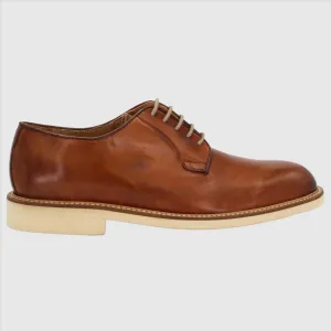 Men's Derby Lace-Up in Calf Leather Cuoio (GRU1019D)
