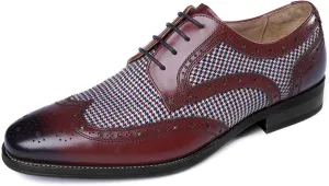 Men's Dress Shoes Lace-up Brogues Derbys Oxford Formal Shoes for Men Wedding Business Office