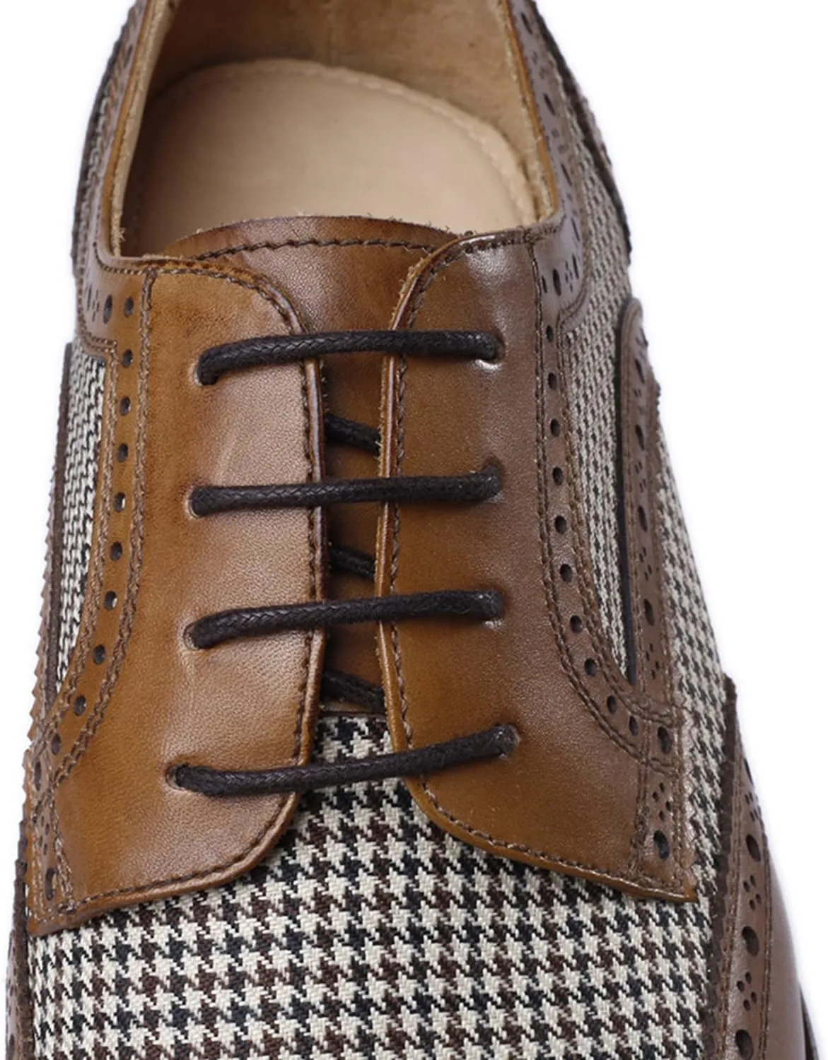 Men's Dress Shoes Lace-up Brogues Derbys Oxford Formal Shoes for Men Wedding Business Office