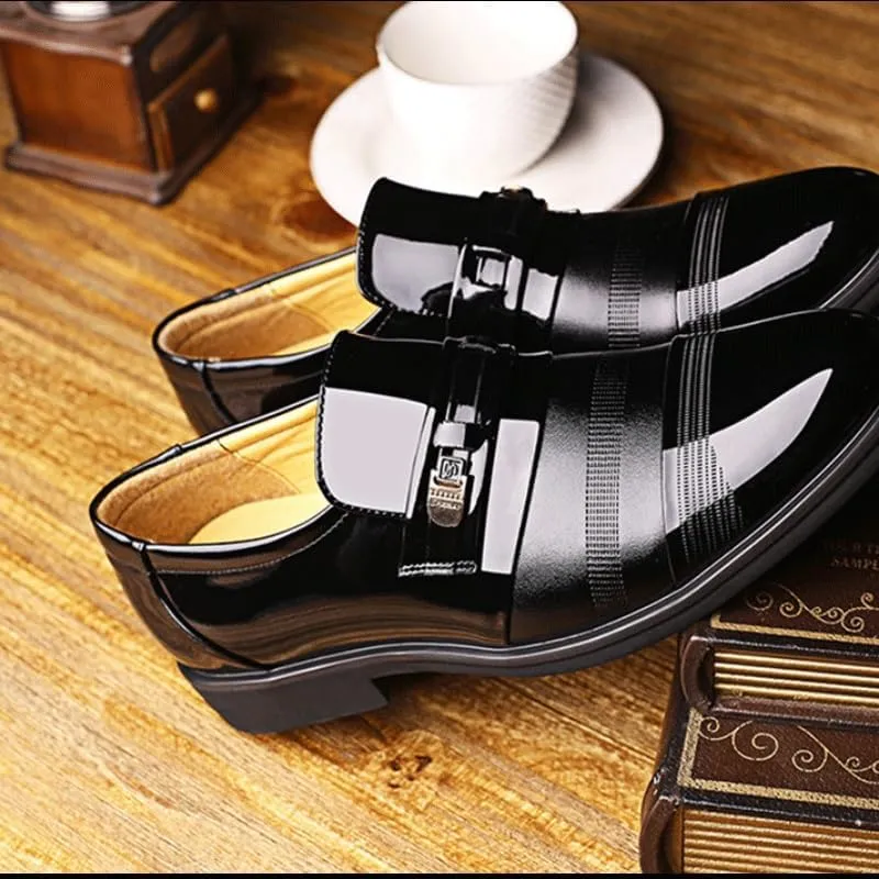 Men's Dressy Suit Tuxedo Metal Shoelaces Weeding Prom Mesh Derby Shoes Casual Work Office Comfortable Business Shoes