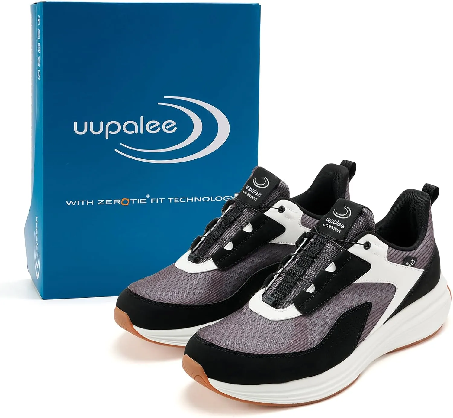 Men's Hands Free Shoes – Slip-On Sneakers with Innovative Design No-Tie Laces No-Bend Convenience Walking Shoes for Men