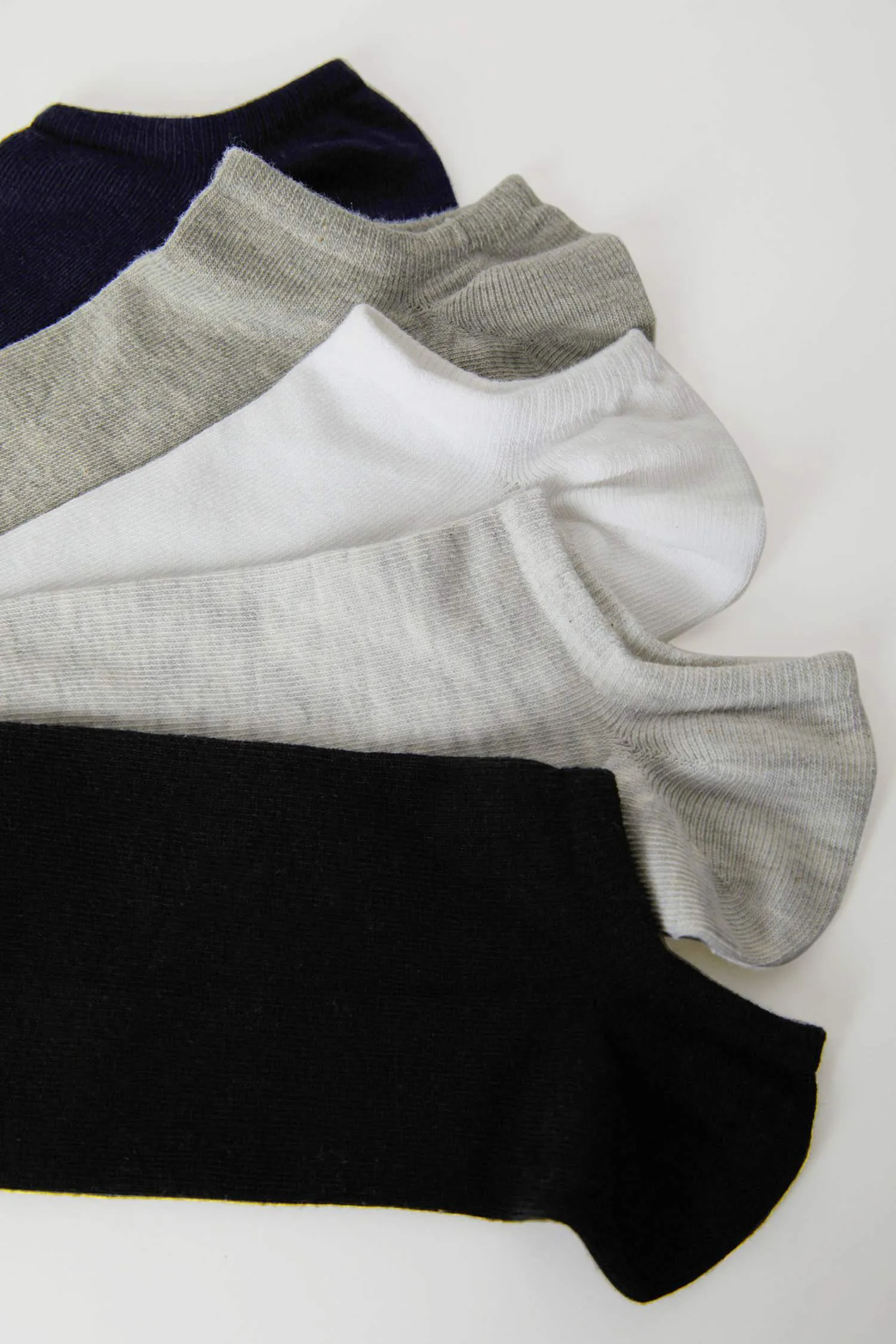 Men's Invisible 5 Pcs Cotton Sneaker Socks