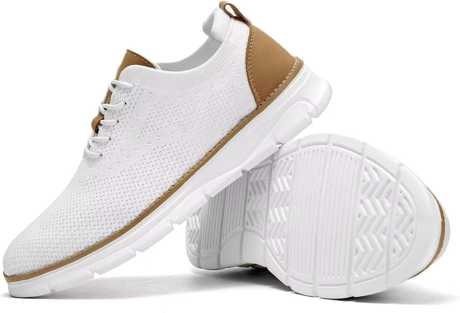 Men's Mesh Sneakers Oxfords Lace-Up Lightweight Casual Walking Shoes Driving Shoes