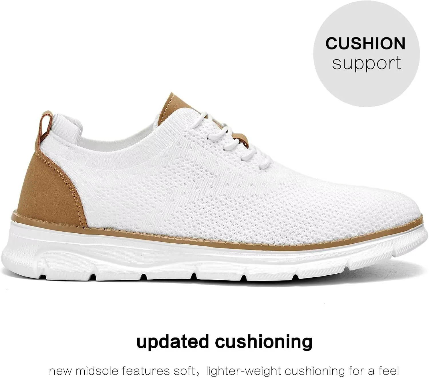 Men's Mesh Sneakers Oxfords Lace-Up Lightweight Casual Walking Shoes Driving Shoes