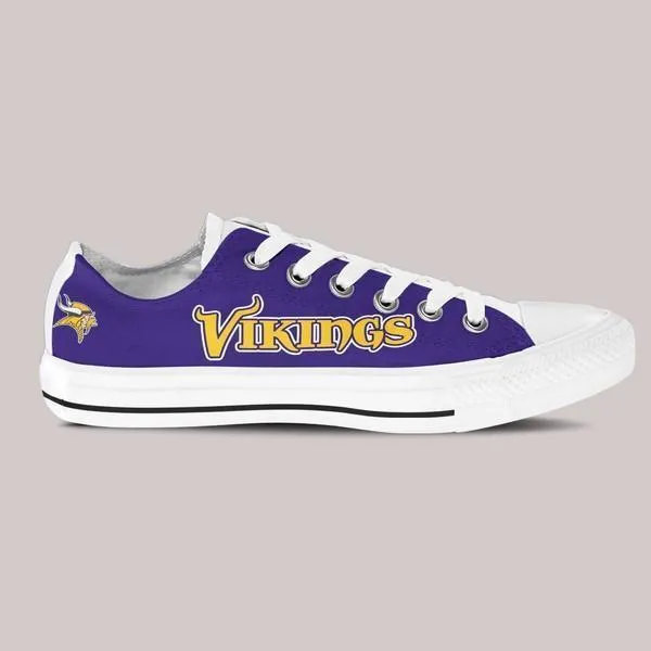 minnesota vikings ladies low cut sneakers