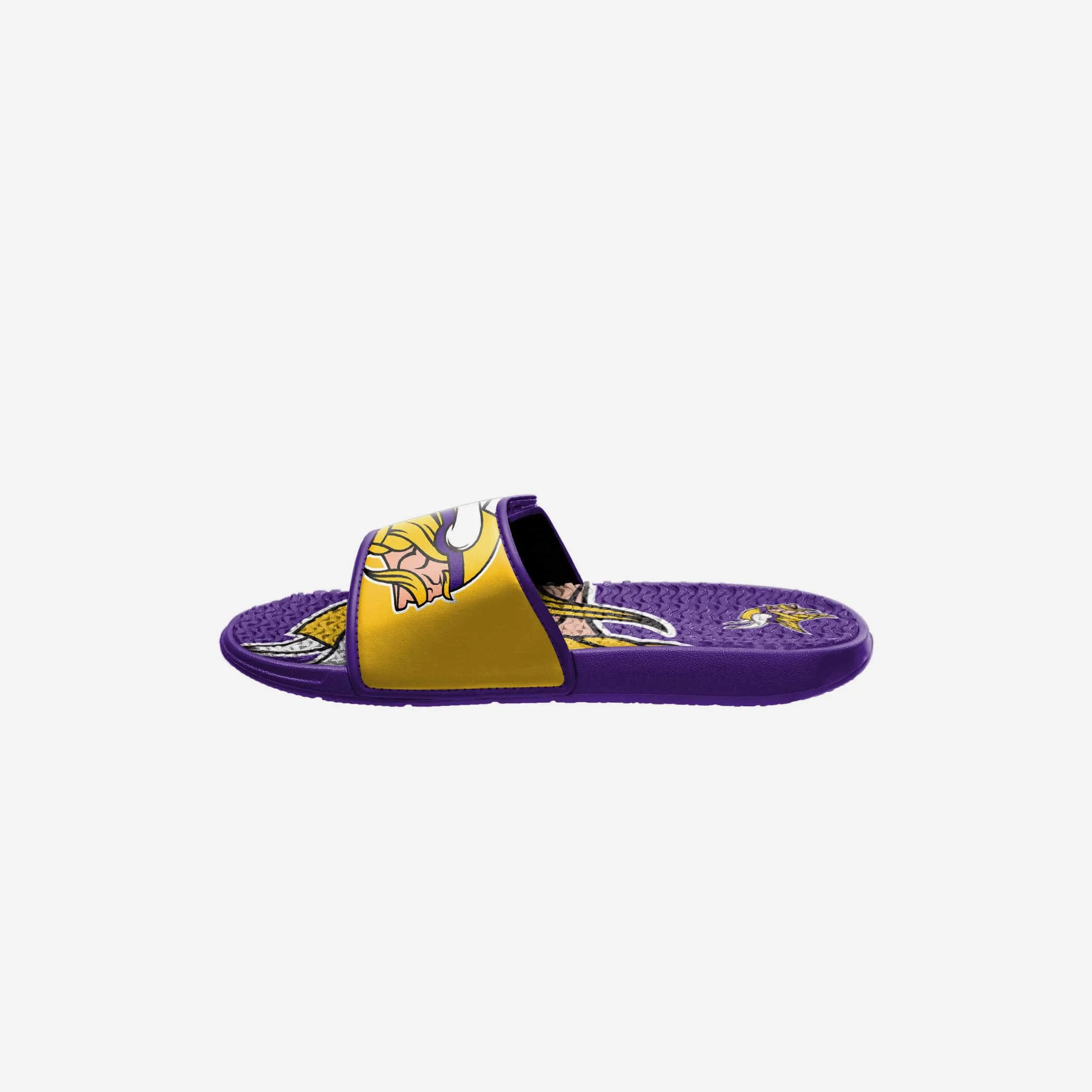 Minnesota Vikings Youth Colorblock Big Logo Gel Slide